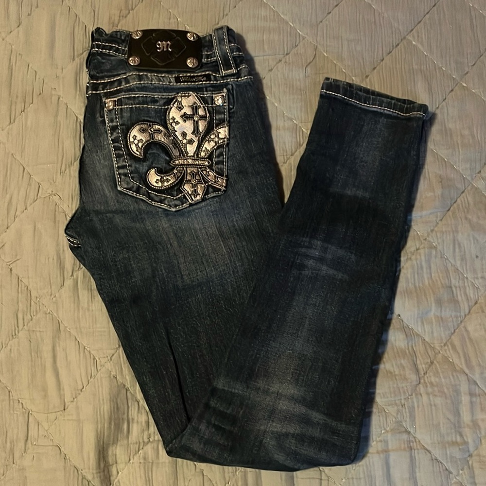 Brand miss me, skinny jeans, dark blue